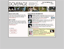 Tablet Screenshot of dovepage.com